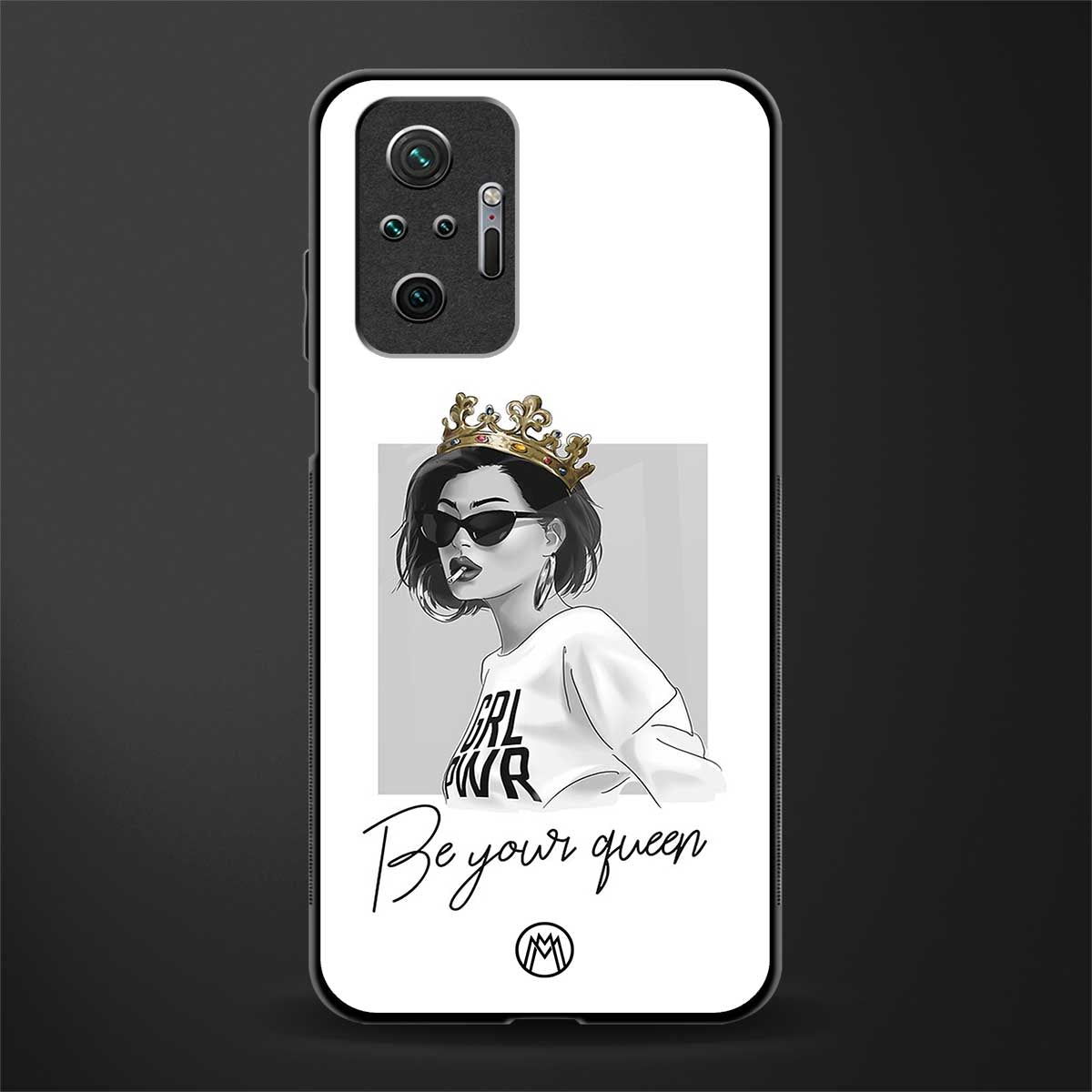 be your queen glass case for redmi note 10 pro image