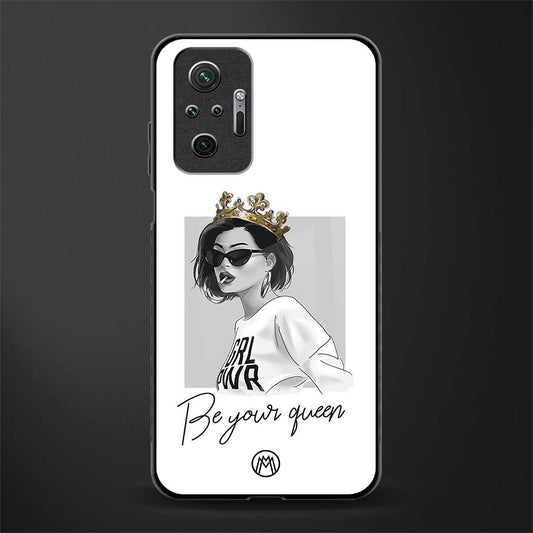 be your queen glass case for redmi note 10 pro image