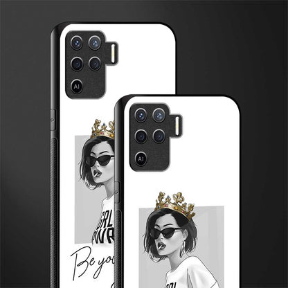 be your queen glass case for oppo f19 pro image-2