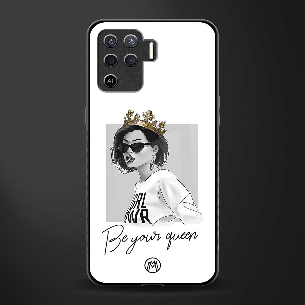 be your queen glass case for oppo f19 pro image