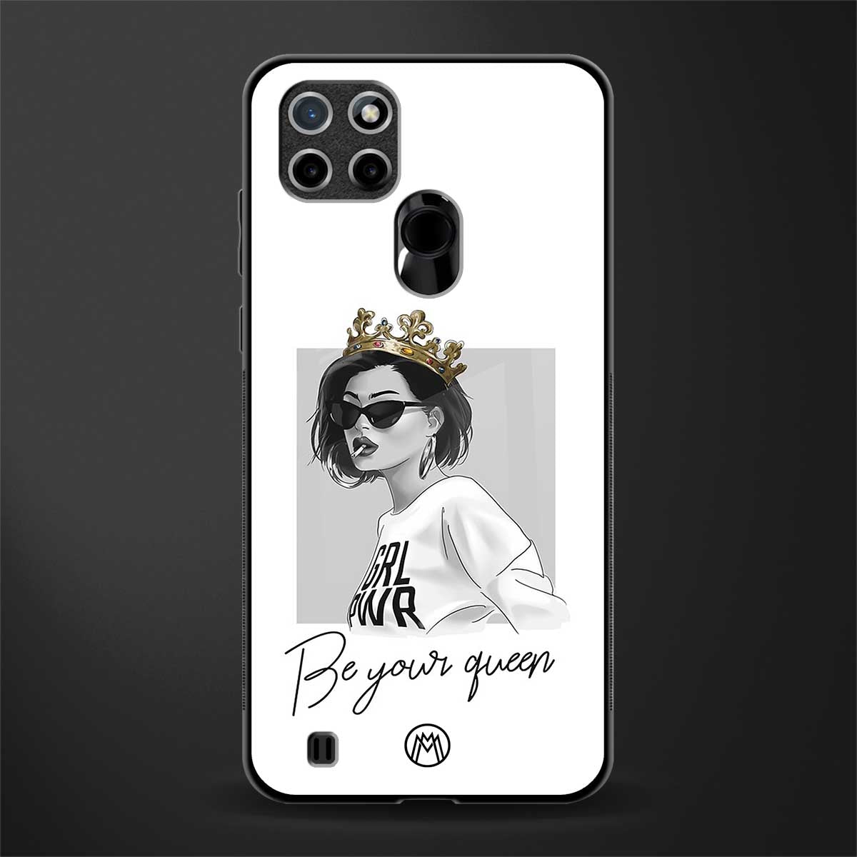 be your queen glass case for realme c21 image