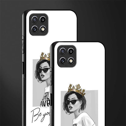 be your queen glass case for samsung galaxy a22 5g image-2