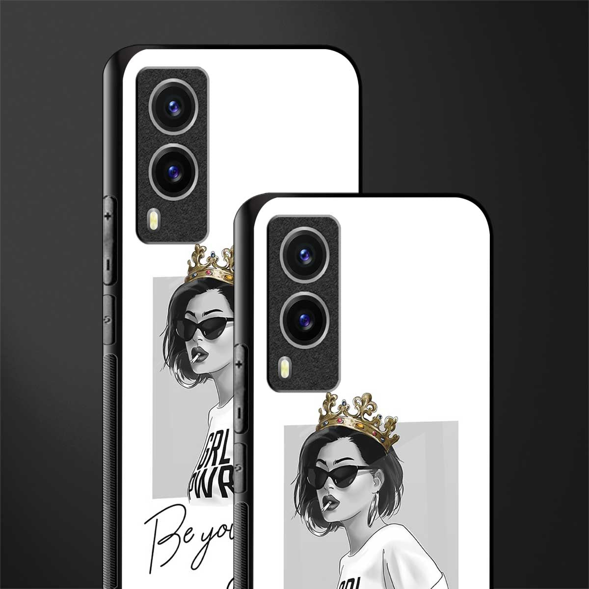be your queen glass case for vivo v21e 5g image-2