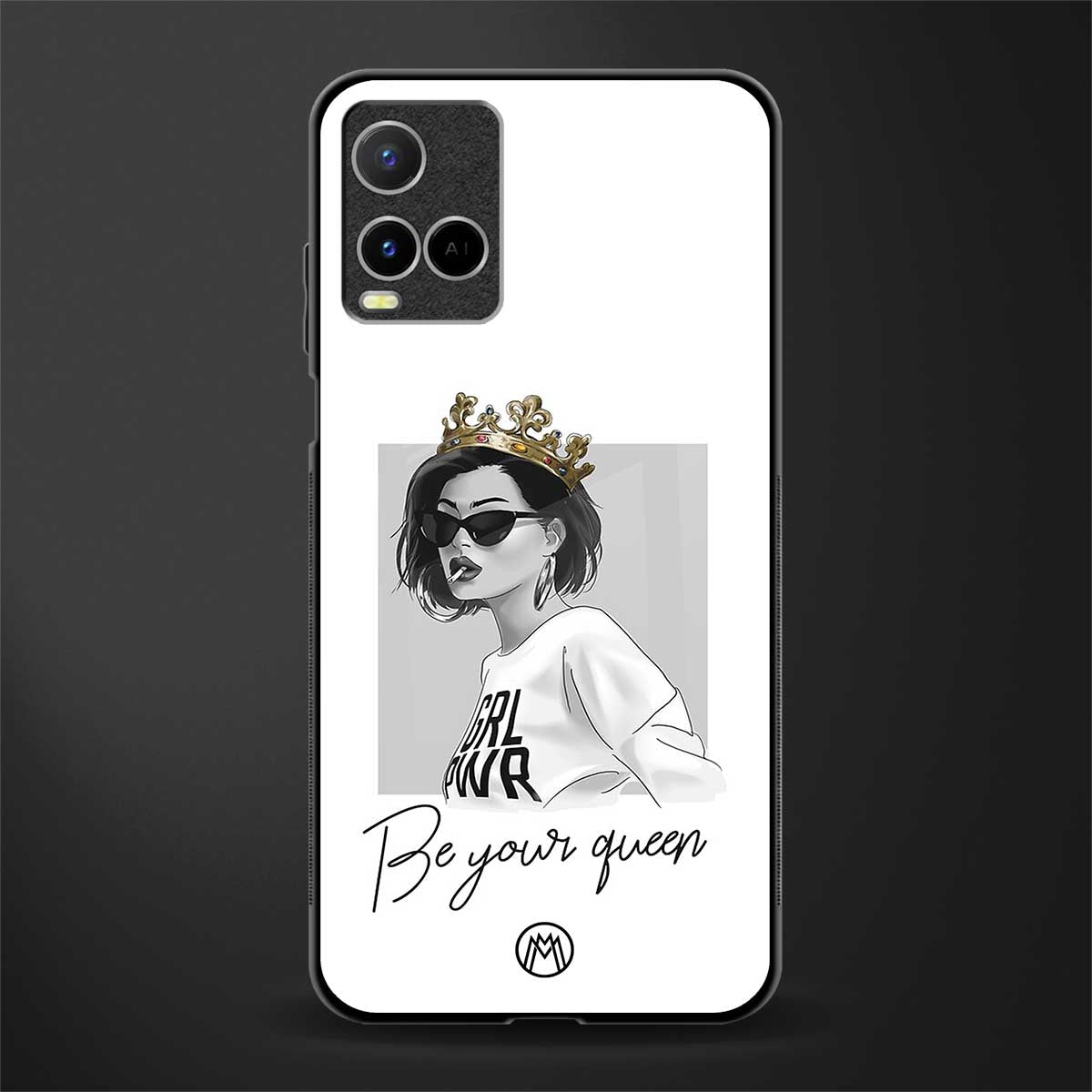 be your queen glass case for vivo y21 image
