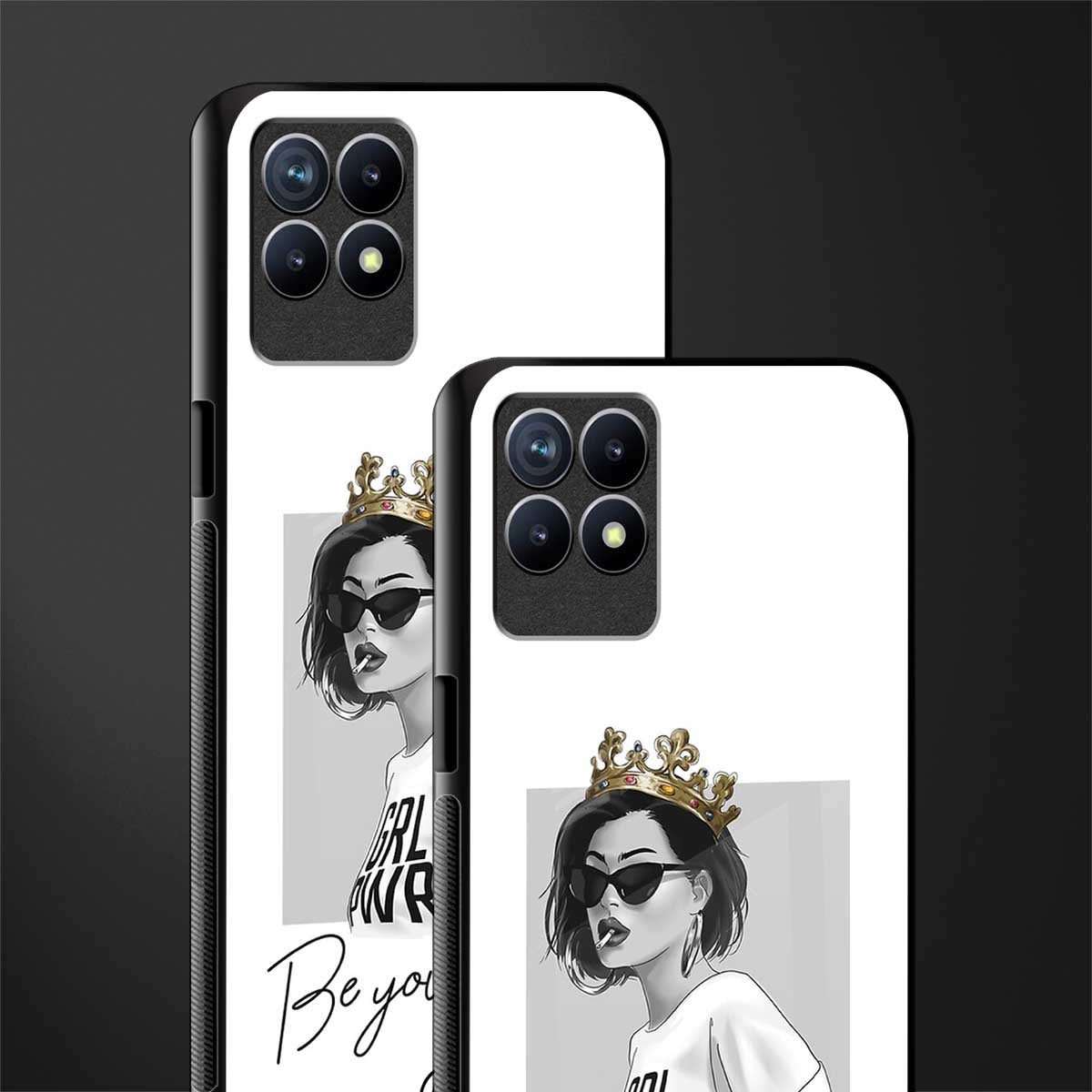 be your queen glass case for realme 8i image-2
