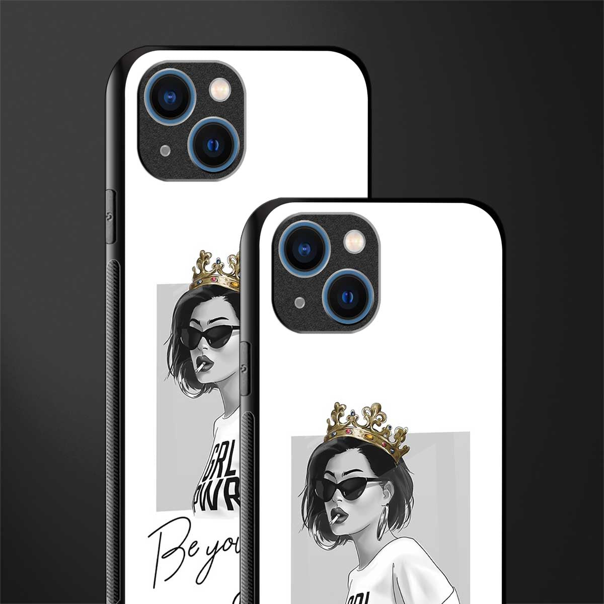 be your queen glass case for iphone 13 image-2