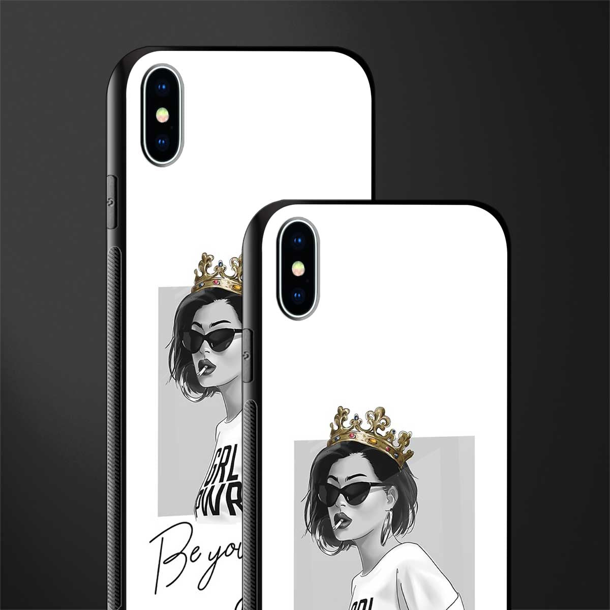 be your queen glass case for iphone xs max image-2