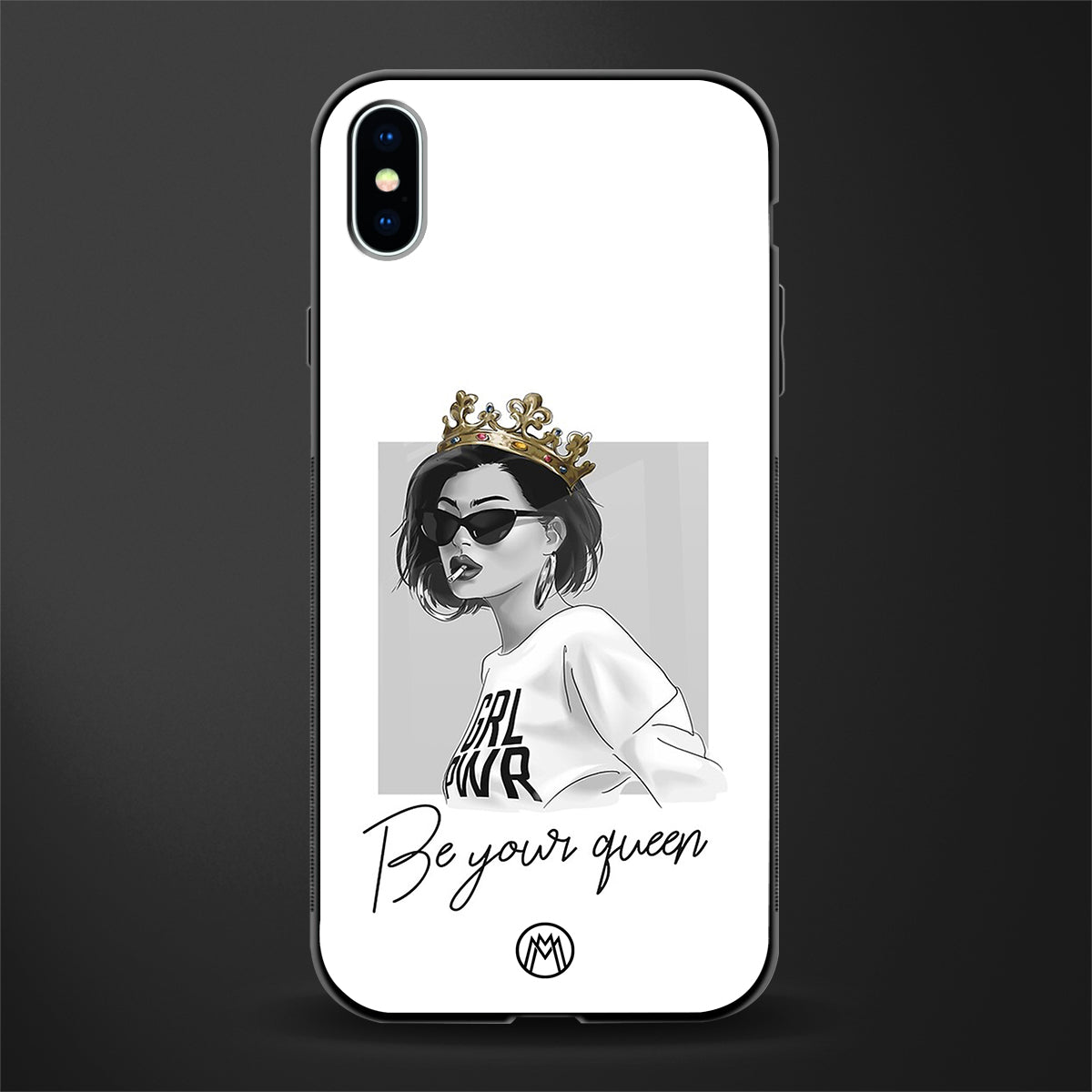 be your queen glass case for iphone xs max image