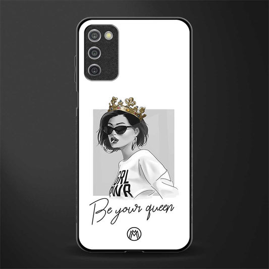 be your queen glass case for samsung galaxy a03s image