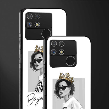 be your queen back phone cover | glass case for realme narzo 50a
