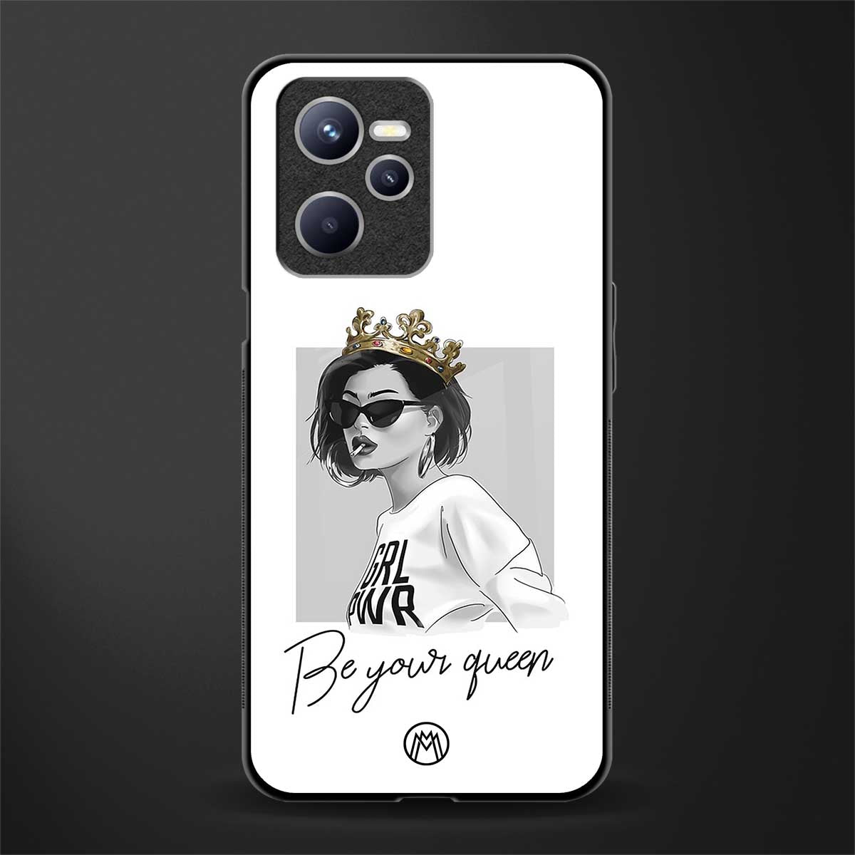 be your queen glass case for realme c35 image