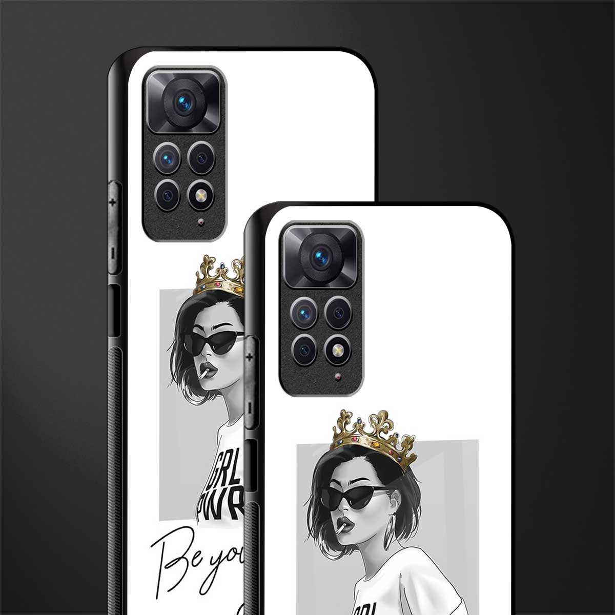 be your queen back phone cover | glass case for redmi note 11 pro plus 4g/5g