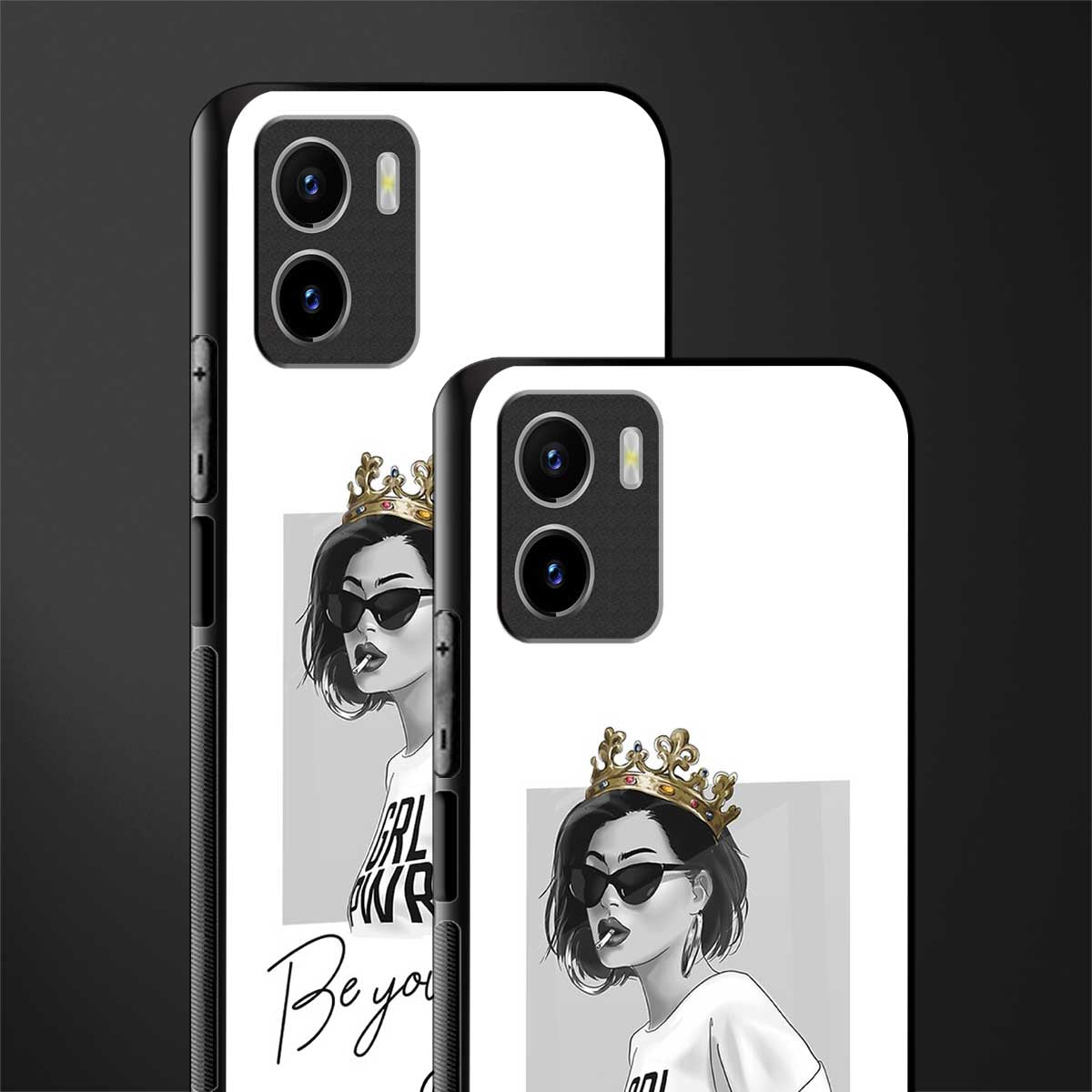 be your queen glass case for vivo y15s image-2