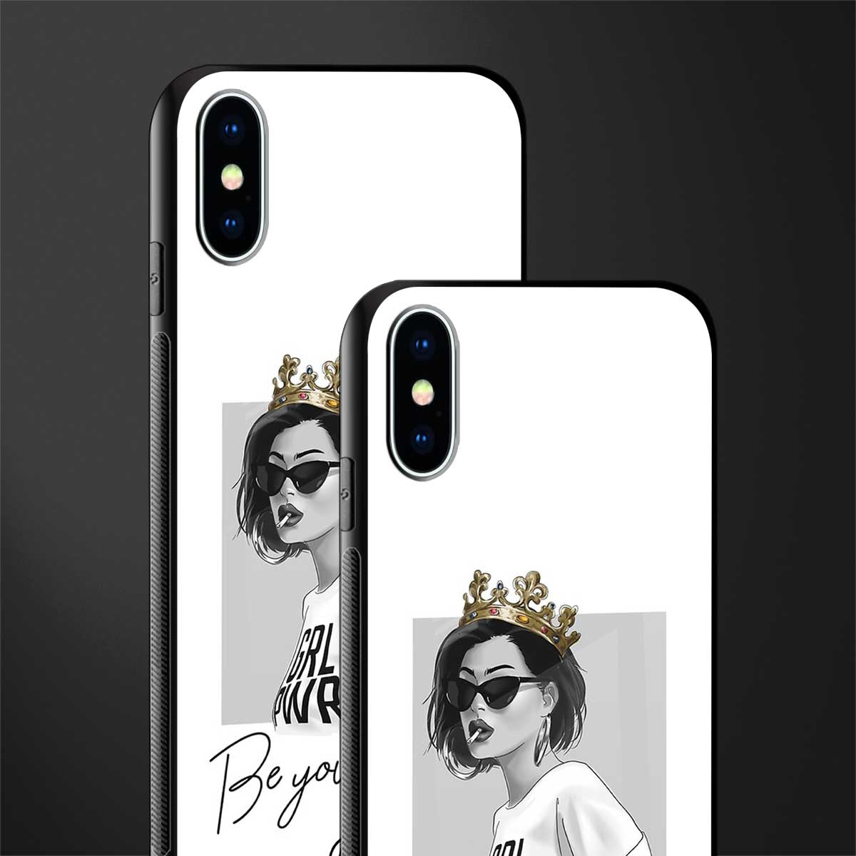 be your queen glass case for iphone xs image-2