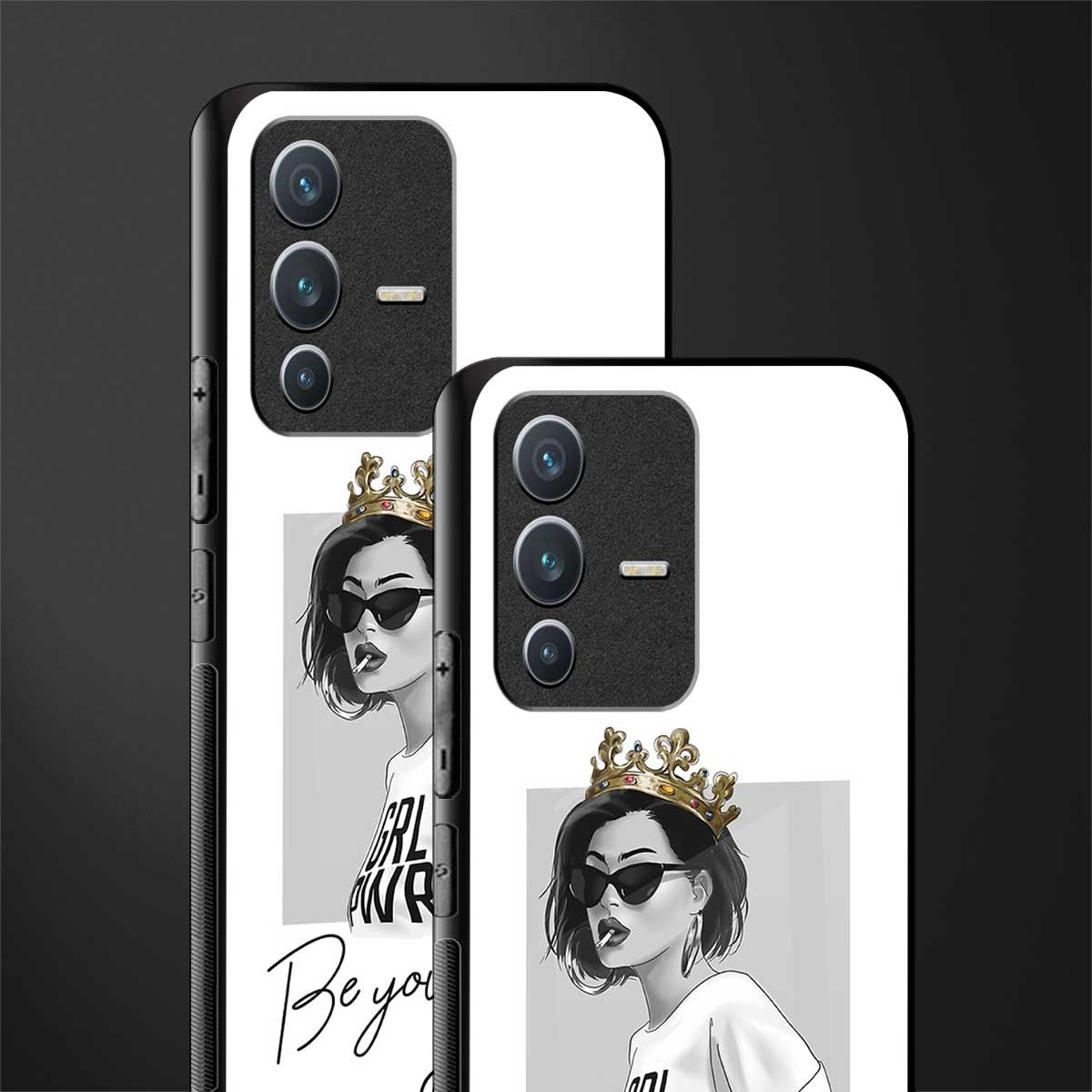 be your queen glass case for vivo v23 5g image-2