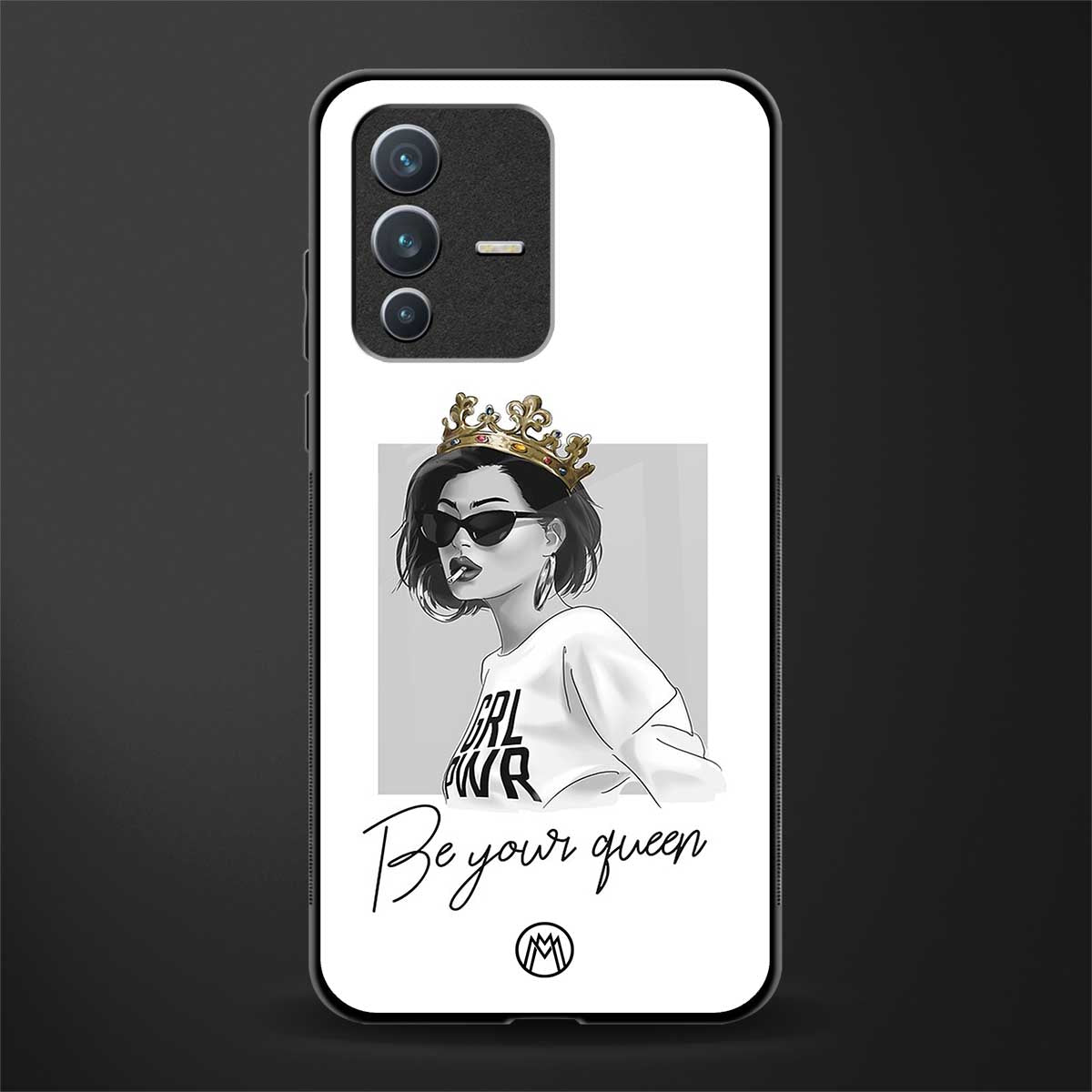 be your queen glass case for vivo v23 5g image