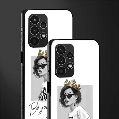 be your queen back phone cover | glass case for samsung galaxy a13 4g