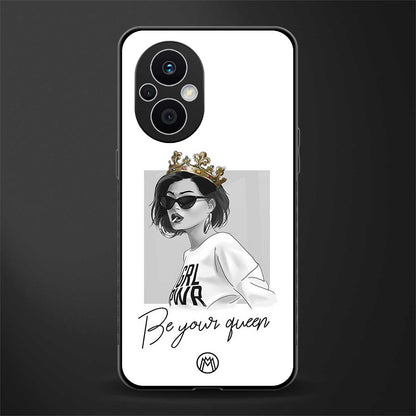 be your queen back phone cover | glass case for oppo f21 pro 5g