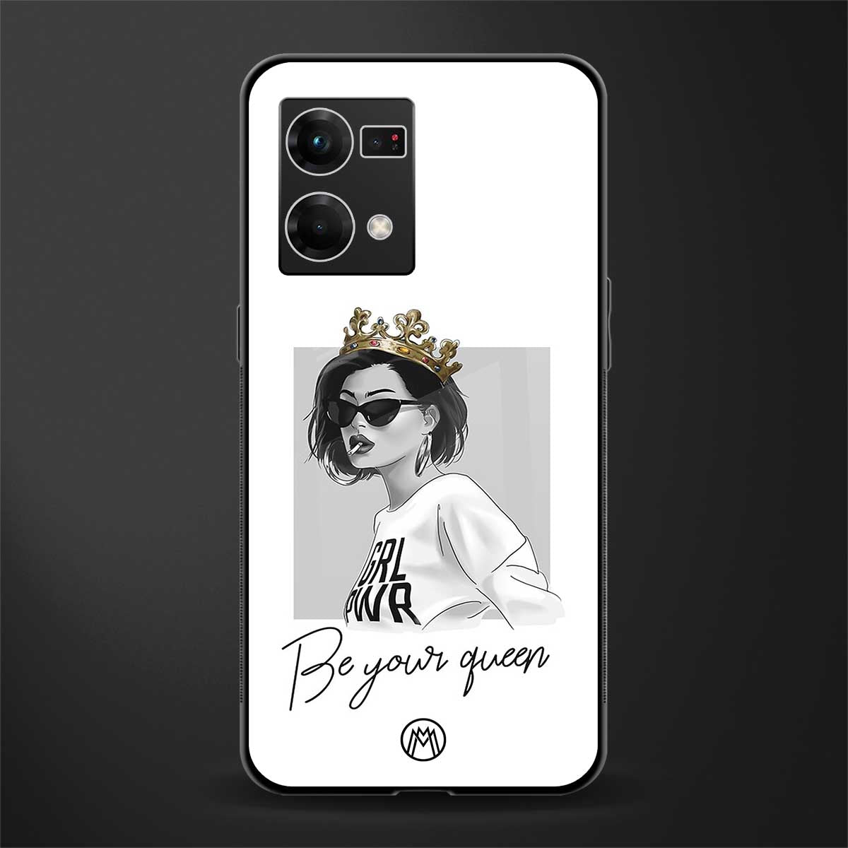 be your queen back phone cover | glass case for oppo f21 pro 4g