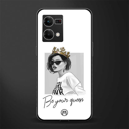 be your queen back phone cover | glass case for oppo f21 pro 4g