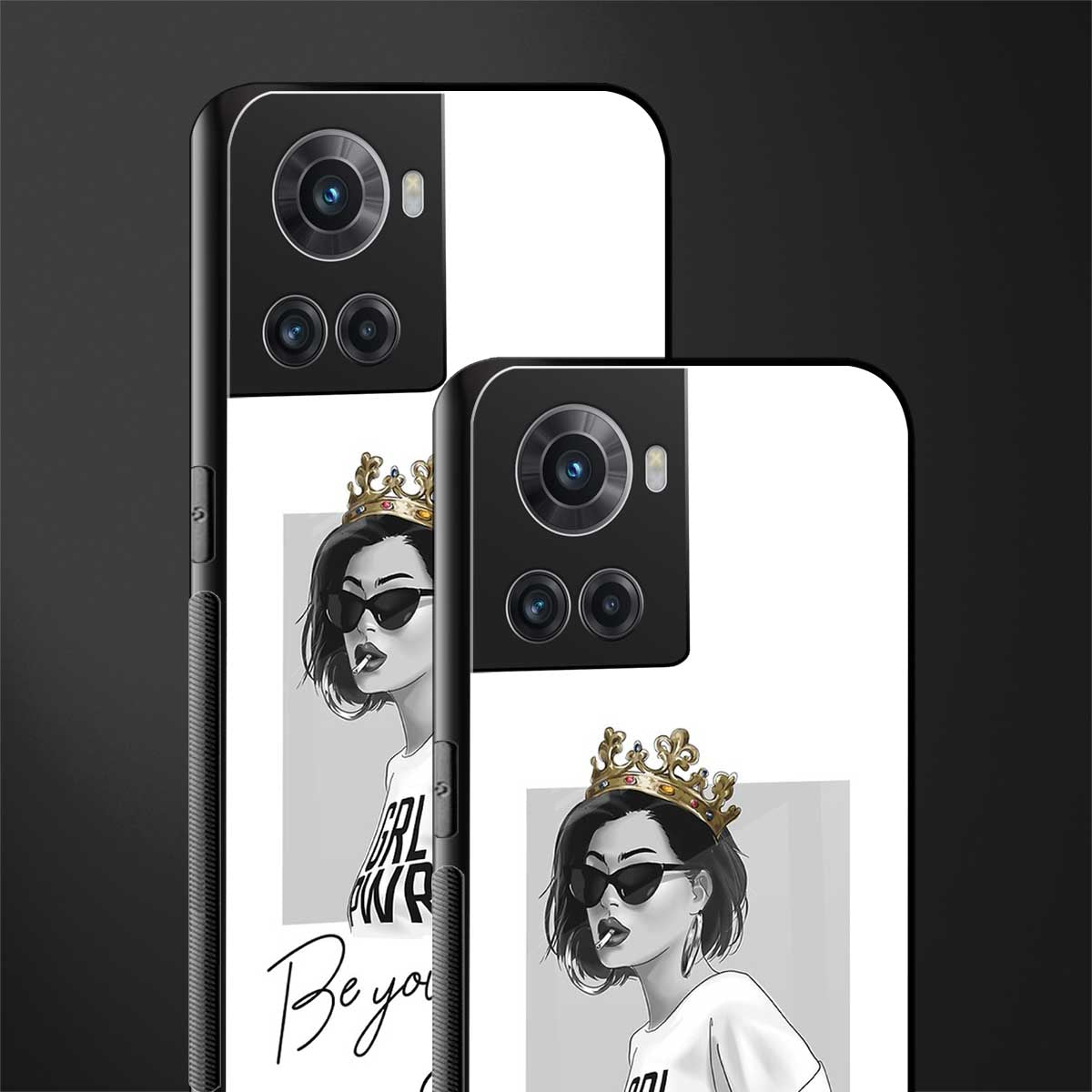 be your queen back phone cover | glass case for oneplus 10r 5g