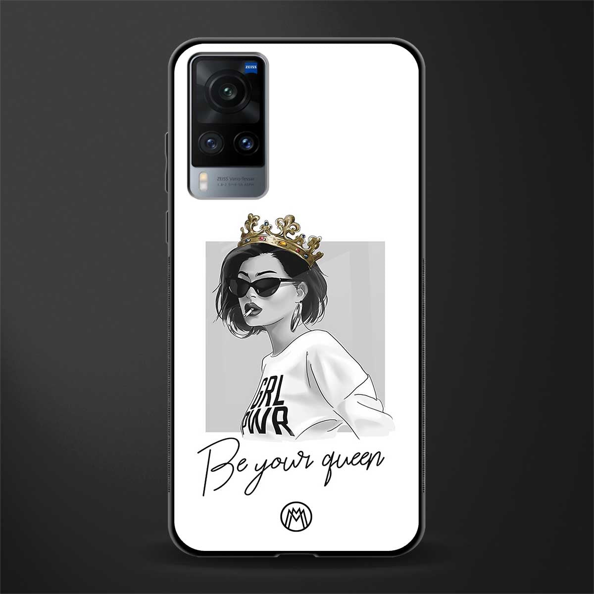 be your queen glass case for vivo x60 image