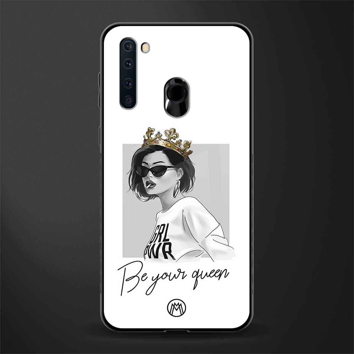 be your queen glass case for samsung a21 image