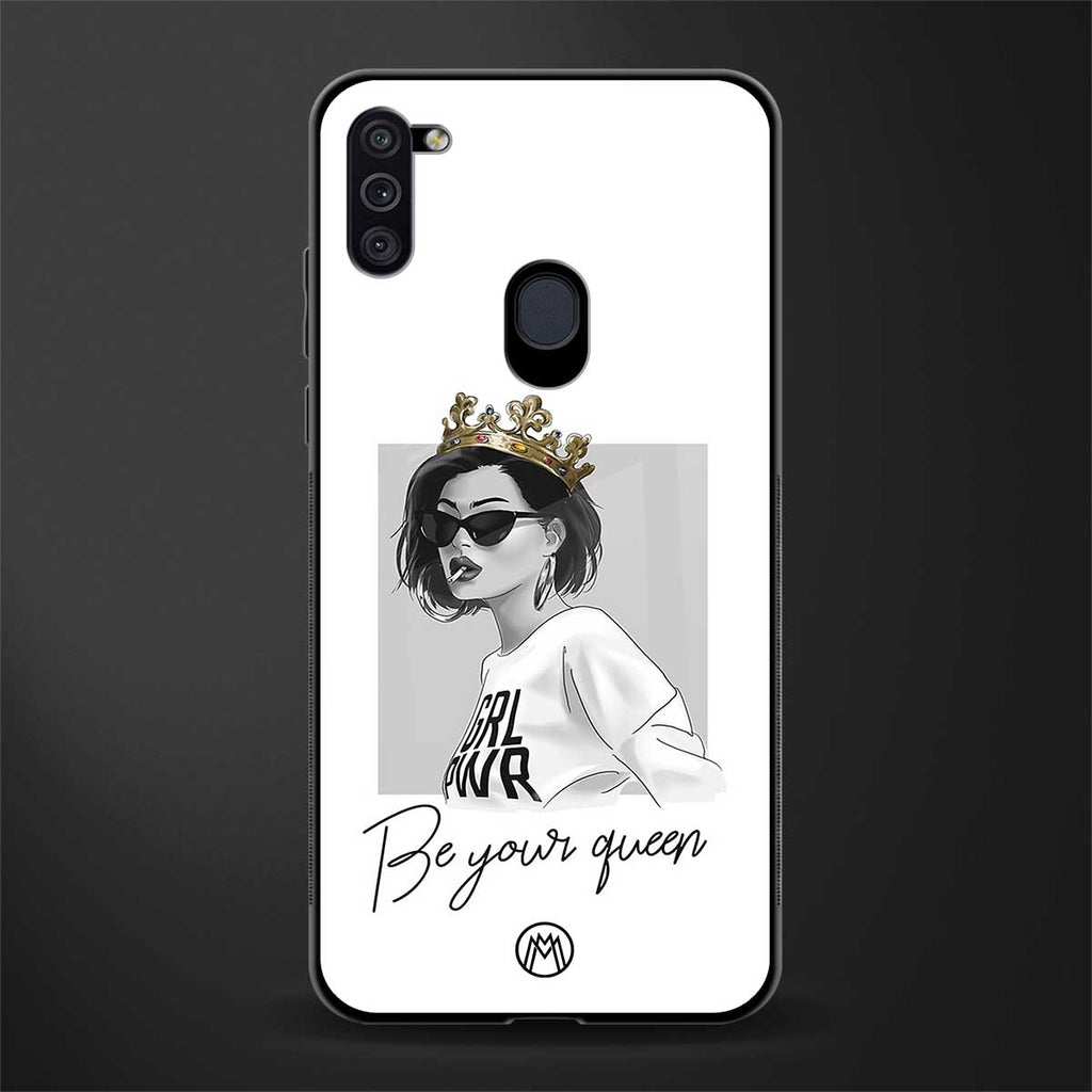 be your queen glass case for samsung galaxy m11 image