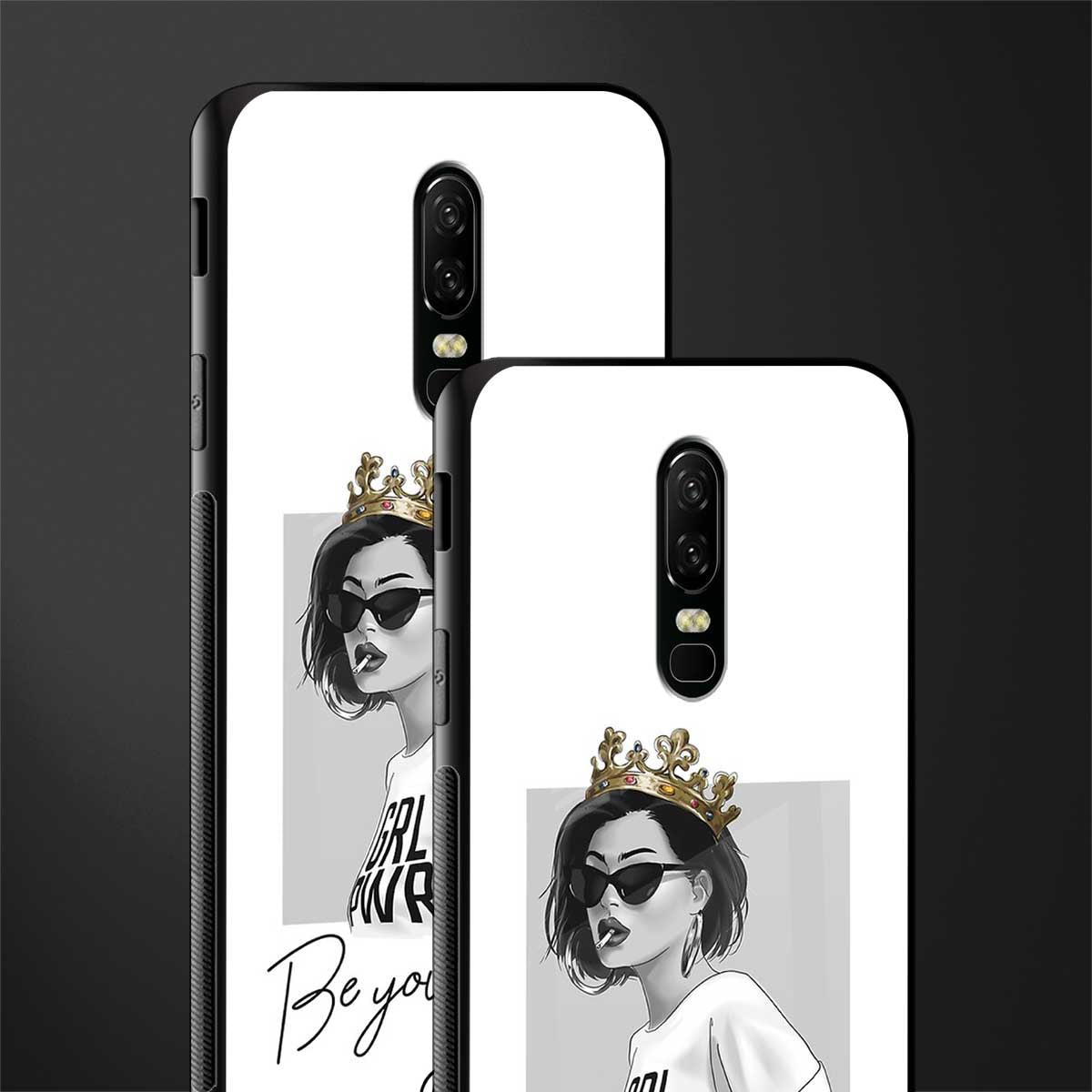 be your queen glass case for oneplus 6 image-2