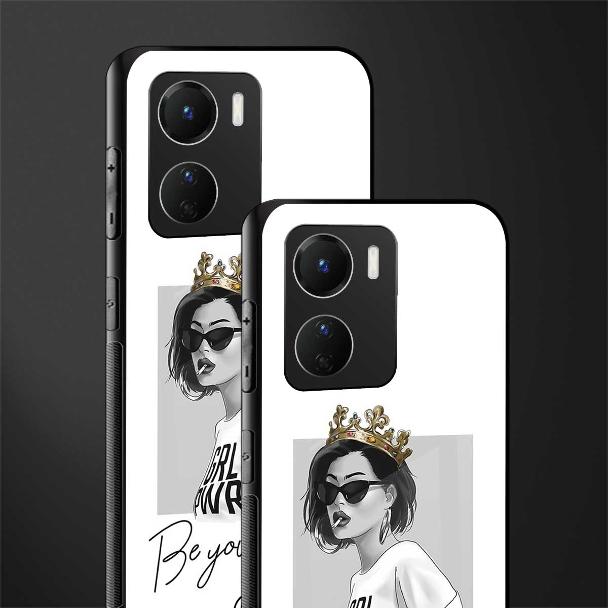 be your queen back phone cover | glass case for vivo y16