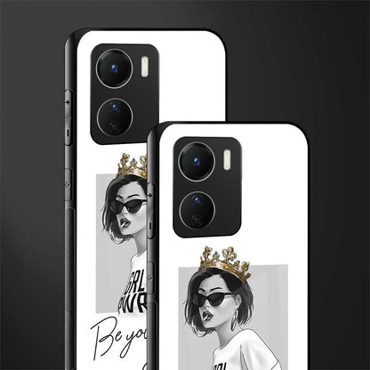be your queen back phone cover | glass case for vivo y16