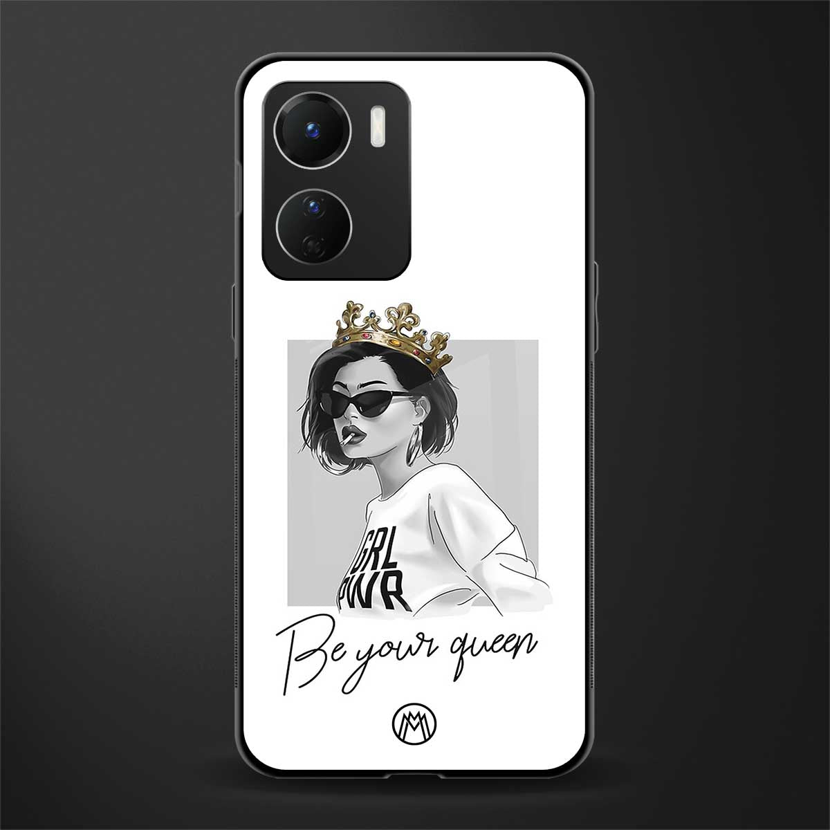 be your queen back phone cover | glass case for vivo y16