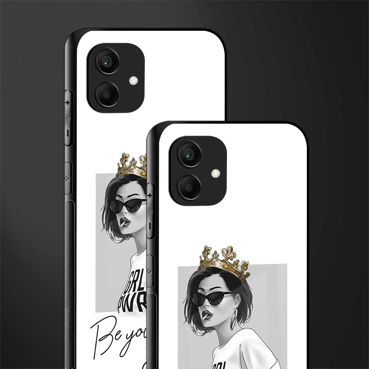 be your queen back phone cover | glass case for samsung galaxy a04