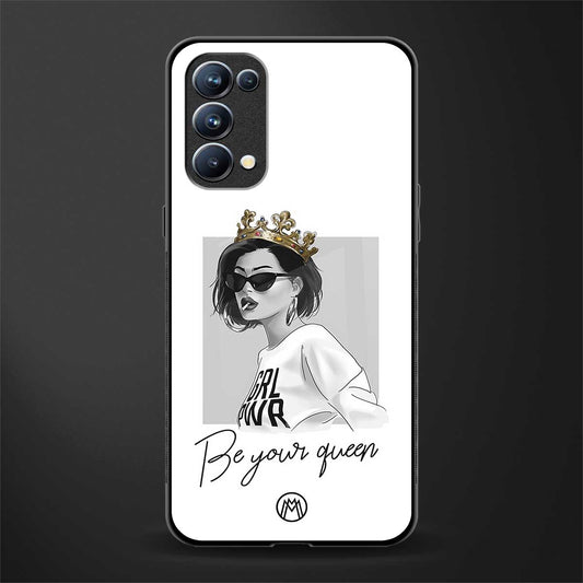 be your queen back phone cover | glass case for oppo reno 5