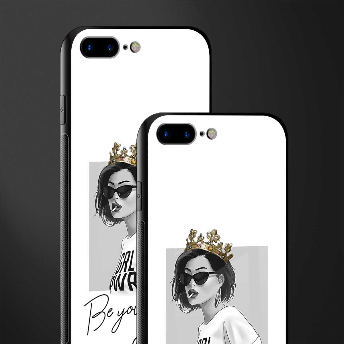 be your queen glass case for iphone 7 plus image-2