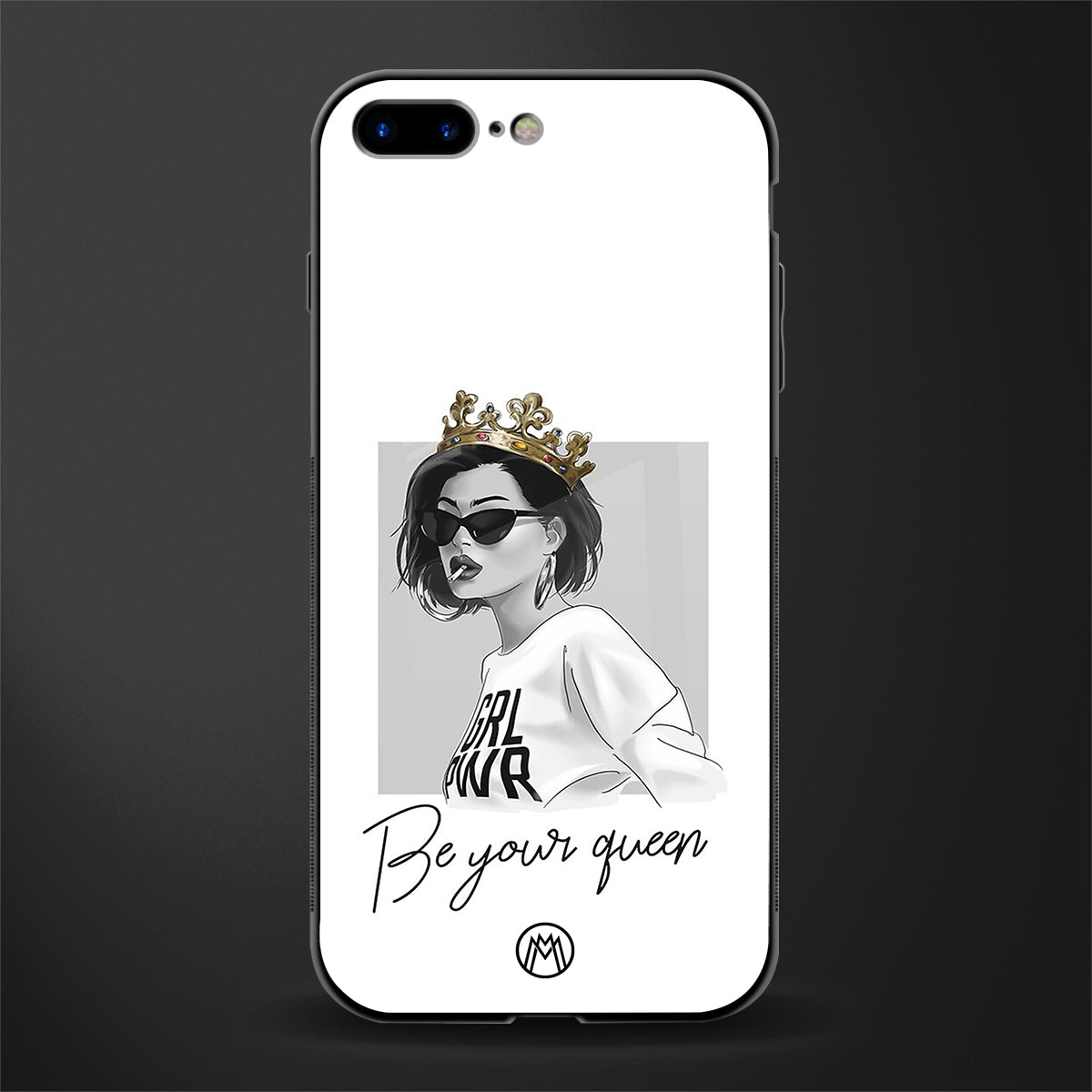 be your queen glass case for iphone 8 plus image
