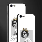 be your queen glass case for iphone se 2020 image-2