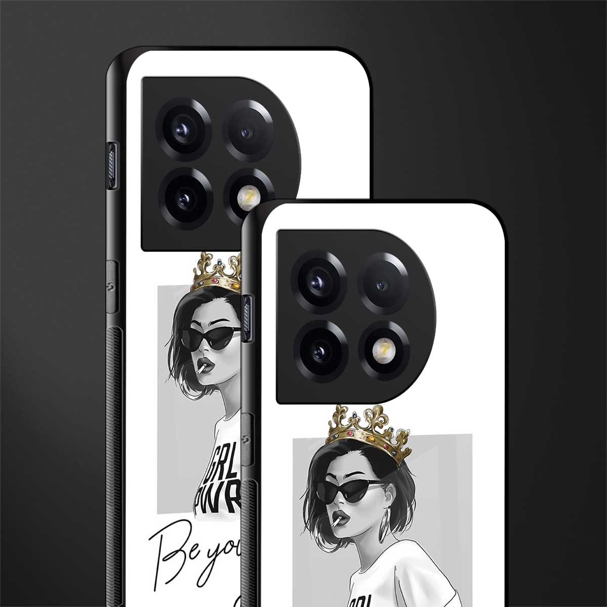 be your queen back phone cover | glass case for oneplus 11