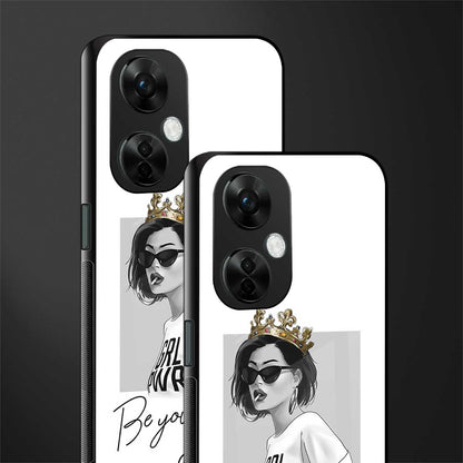 be your queen back phone cover | glass case for oneplus nord ce 3 lite