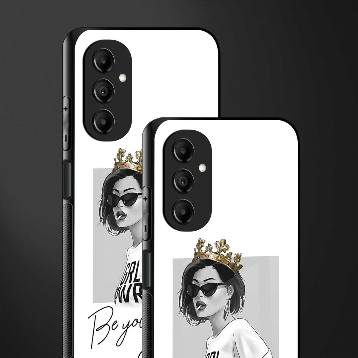 be your queen back phone cover | glass case for samsung galaxy a14 5g