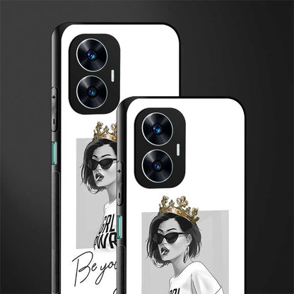 be your queen back phone cover | glass case for realme c55