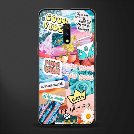 beach vibes collage glass case for oppo k3 image