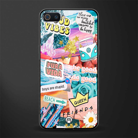 beach vibes collage glass case for realme c2 image