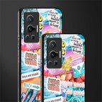 beach vibes collage glass case for vivo x70 pro image-2