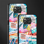 beach vibes collage glass case for poco x3 image-2