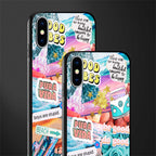 beach vibes collage glass case for iphone xs image-2