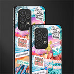 beach vibes collage back phone cover | glass case for samsung galaxy a73 5g