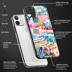 beach vibes collage back phone cover | glass case for oneplus 11r