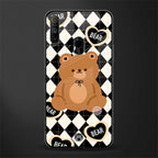 bear uniform pattern glass case for realme narzo 10a image