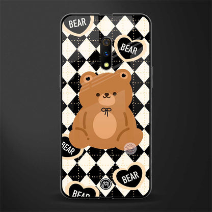bear uniform pattern glass case for oppo k3 image